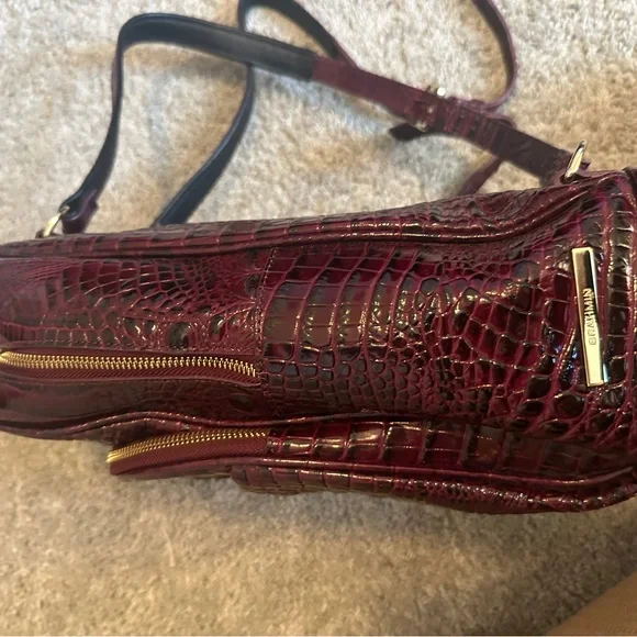 Burgundy Brahmin Backpack Brahmin Mini Dartmouth Melbourne Embossed Leather Backpack  main image 4